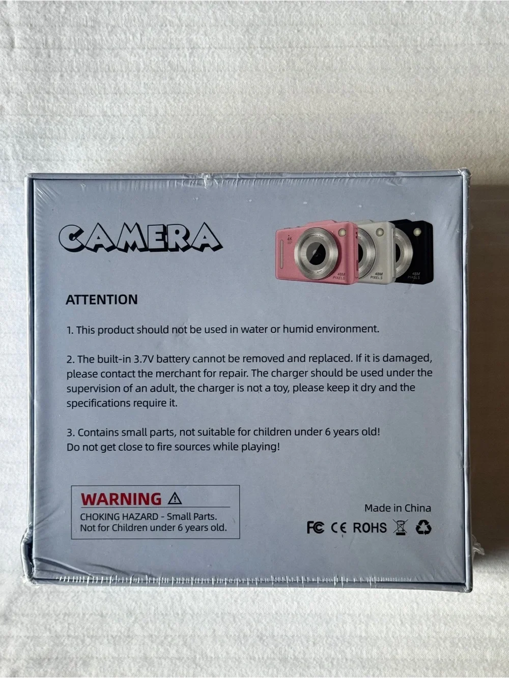 Fashion CCD Camera - White‎ 4K Compact